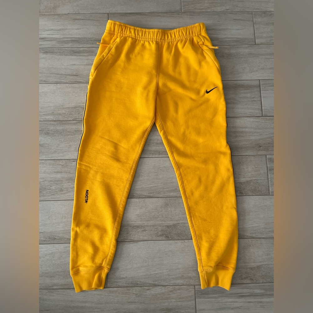 Drake × Nike NOCTA Yellow Fleece Sweatpants/Joggers